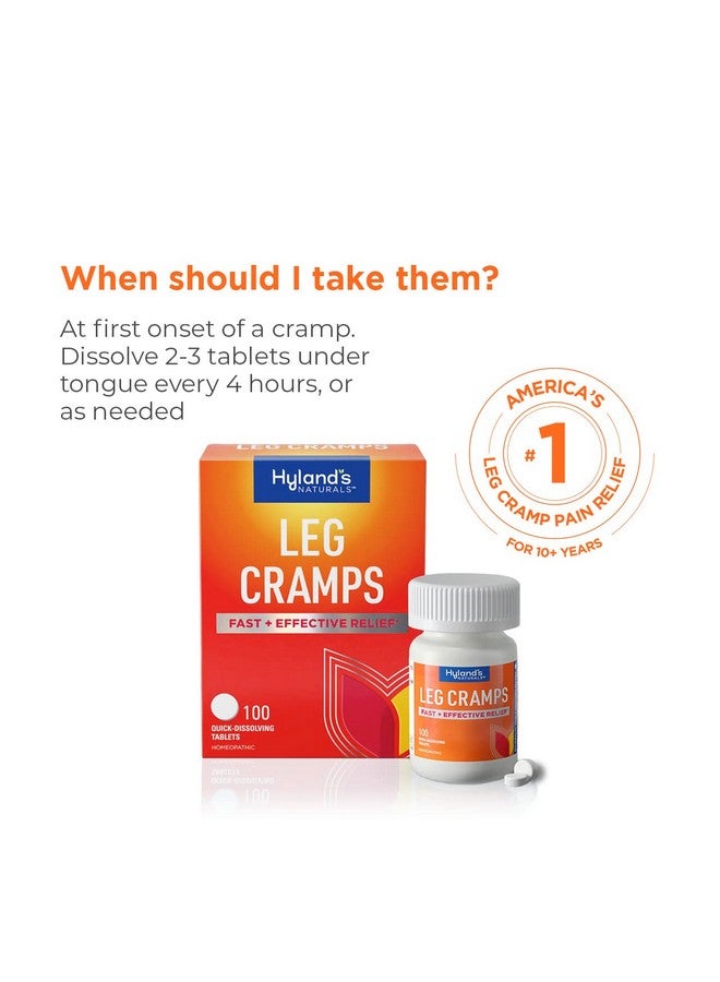 Hyland's Leg Cramps Tablets, Natural Relief of Calf, Leg and Foot Cramp, 50 Count - Image 4