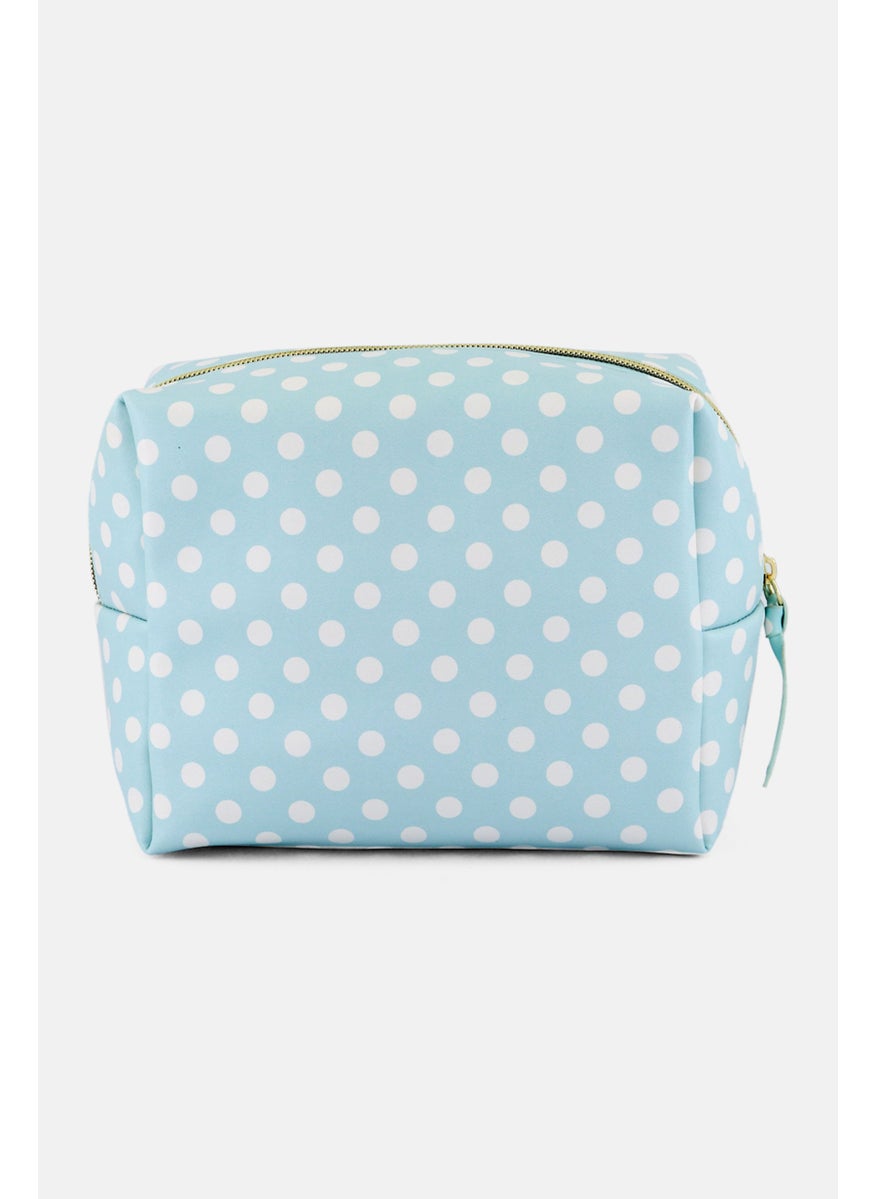 Posh  Pop Women Polka Dots Print Cosmetics Bags, Multicolor  - Image 2
