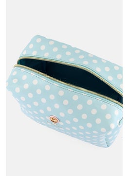 Posh  Pop Women Polka Dots Print Cosmetics Bags, Multicolor  - Image 3