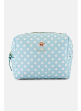 Posh  Pop Women Polka Dots Print Cosmetics Bags, Multicolor  - Image 1