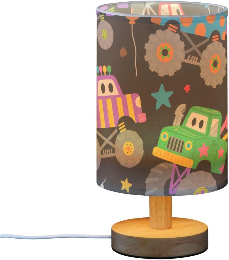 KLL Cartoon Cute Car Black Table Top Lamp Nightstand Light for Room Table Lamp for Girls Soft Light lampara escritorio Simple - Image 2
