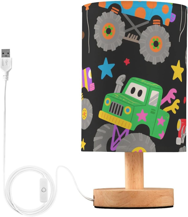 KLL Cartoon Cute Car Black Table Top Lamp Nightstand Light for Room Table Lamp for Girls Soft Light lampara escritorio Simple - Image 1
