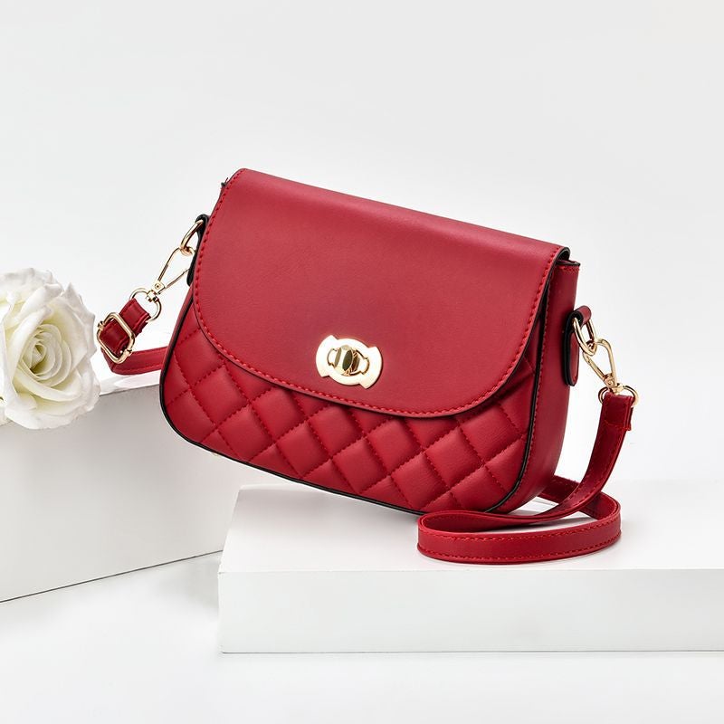 Mini Small Bag Women'S Crossbody Simple All-Match Ins Rhombic Internet Celebrity Women'S Shoulder Bag - Image 1