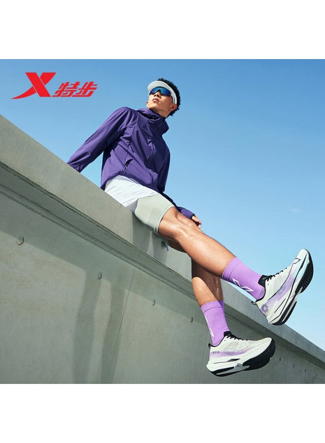 Xtep Men's Second Generation Integrated Molded Running Shoes Speed Compeion Leisure Sports Shoes Training Wear-resistant Rebound Shock Absorption - Image 1