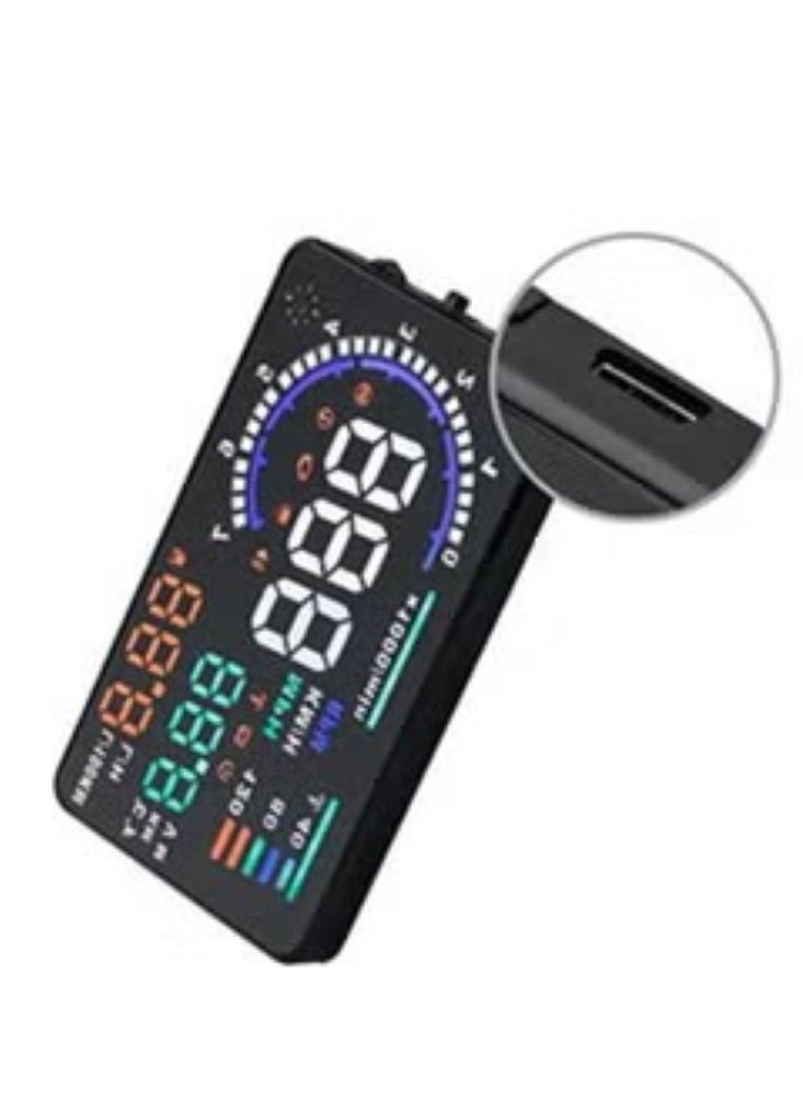 fashionhome - A8 HUD Head Up Display With OBD2 Interface Plug for Vehicles - Image 1