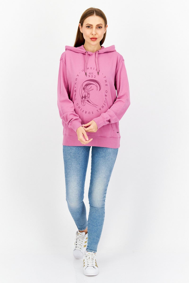 O'NEILL Women Hooded Graphic Printed Sweatshirt, Purple - Image 2