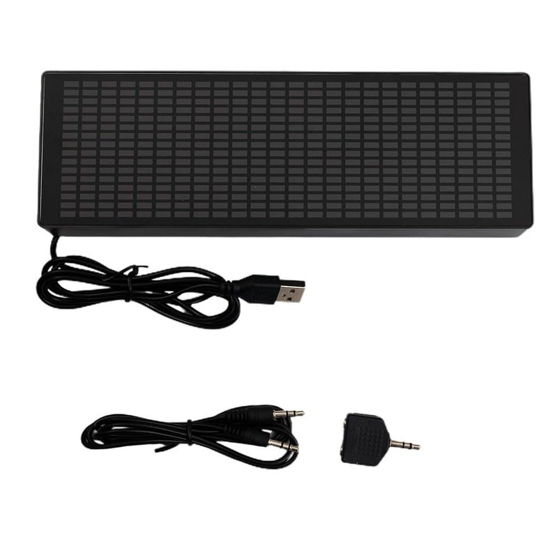 موديول عرض طيف الموسيقى LED من ABS لمؤشر مستوى صوت السيارة ضوء الجو 21.8 سم × 2.8 سم × 7.2 سم - Image 2