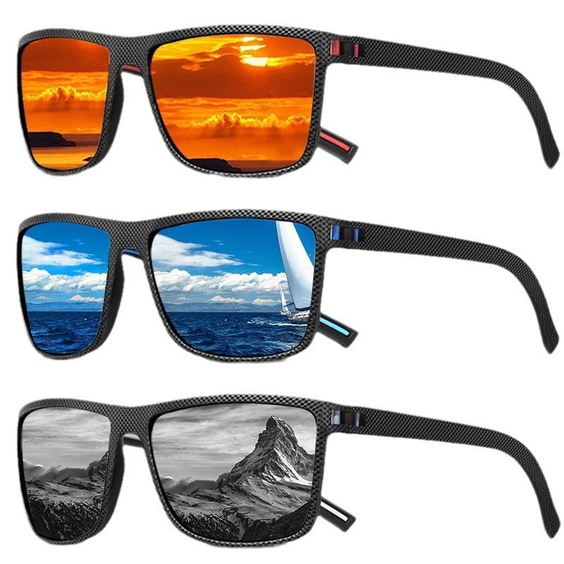 Men's Retro Square Sunglasses UV400 for Driving and Outdoor Sports - Image 4