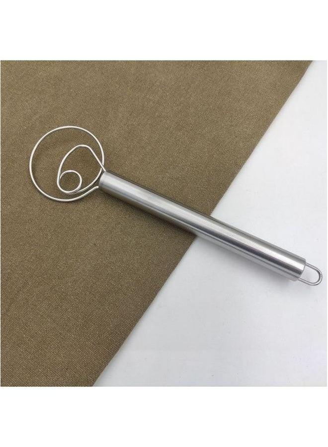 Stainless Steel Coil Flour Beater Mixer And Manual Egg Salad Side Dish Cold Mix Mixer-Color:430 Single-ring Stirrer (coil Head Is 304)  - Image 1