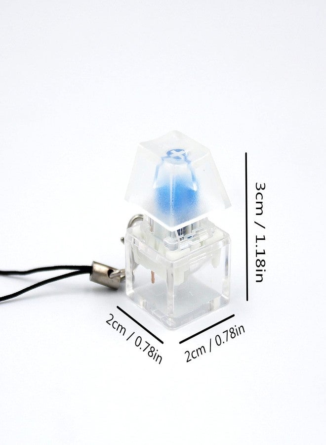 WULEEUPER Keyboard Fidget Toy Mechanical Switch Keyboard Fingertip Fidget Button Stress Relief Toys for ADHD Autism Special Needs (Transparent Color (clicky)) - Image 3