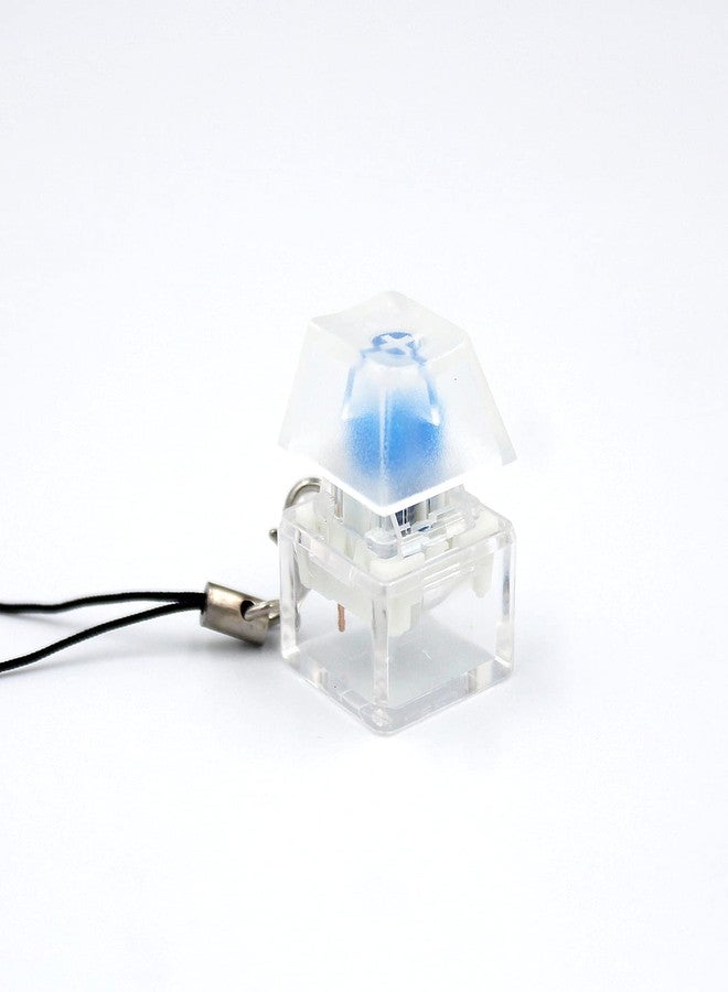 WULEEUPER Keyboard Fidget Toy Mechanical Switch Keyboard Fingertip Fidget Button Stress Relief Toys for ADHD Autism Special Needs (Transparent Color (clicky)) - Image 1