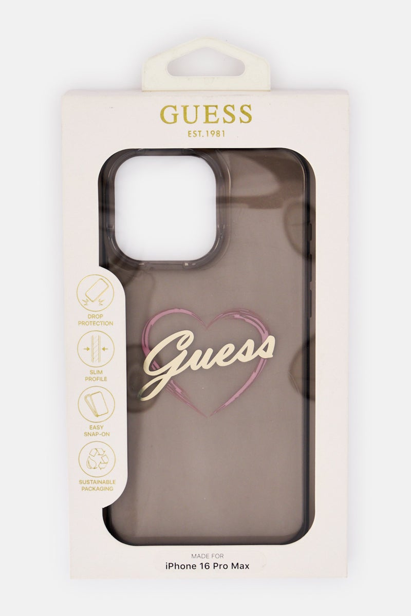 GUESS iPhone 16 Pro Max Brand Logo Protective Case, Grey - Image 2