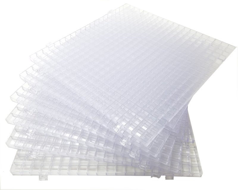 Creator's Waffle Grid 6-Pack - As Seen On HGTV/DIY Cool Tools Network - 100% USA - Solid Bottom Modular Surface - Glass Cutting, Small Parts, Liquid Containment, Grow Room, Etc. - Home, Office, Shop - Image 4