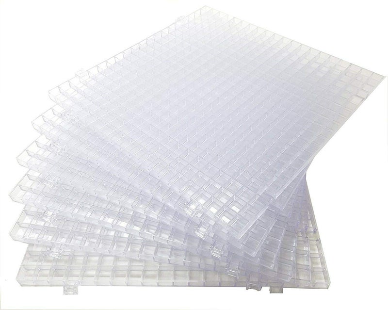 Creator's Waffle Grid 6-Pack - As Seen On HGTV/DIY Cool Tools Network - 100% USA - Solid Bottom Modular Surface - Glass Cutting, Small Parts, Liquid Containment, Grow Room, Etc. - Home, Office, Shop - Image 1