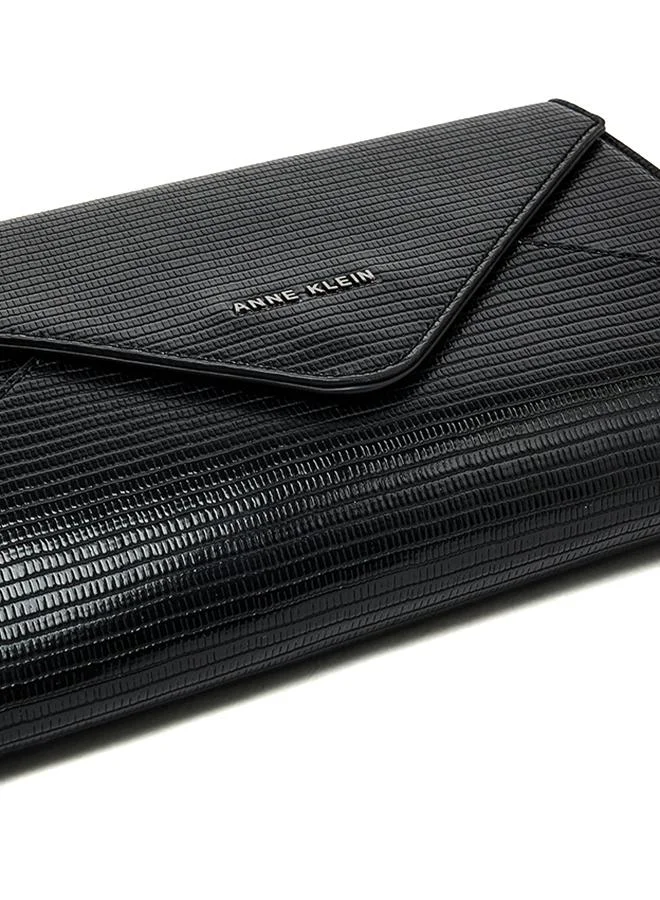 Anne Klein  Croc Textured Flap Clutch for Women | Best Price UAE