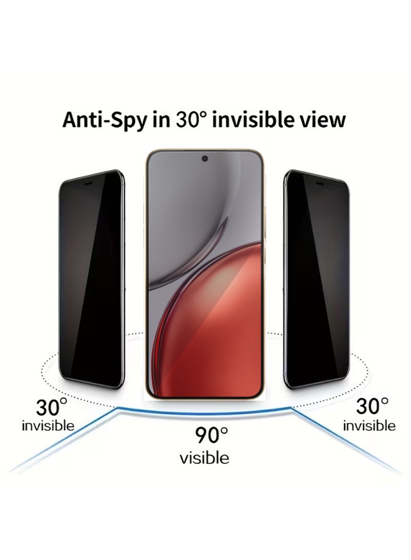 X-level For Honor X9d Screen Protector, Privacy Hydrogel Screen Protector, Case Friendly, Scratch-Resistant, Self-Healing Anti-Spy Screen Protector - Bubble-Free, Full-Screen Protection, High Transparenc（Black Clear） - Image 3