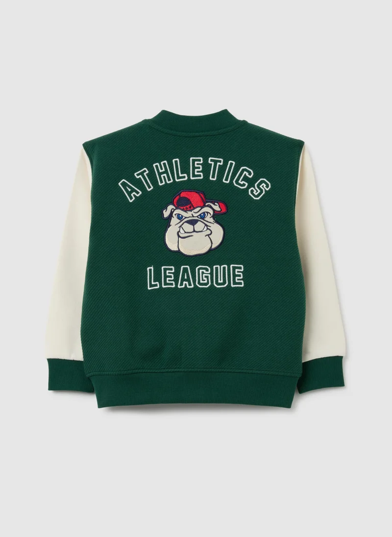 Ovs OVERSIZED MULTICOLOUR COTTON BLEND KIDS' SWEATSHIRT