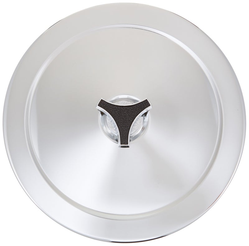 Proform Air Cleaner Assembly, Deluxe, 10 in Round, 2 in Element, 5-1/8 and 4-7/32 in Carb Flange, Dropped Base, Steel, Chrome, Kit - Image 2