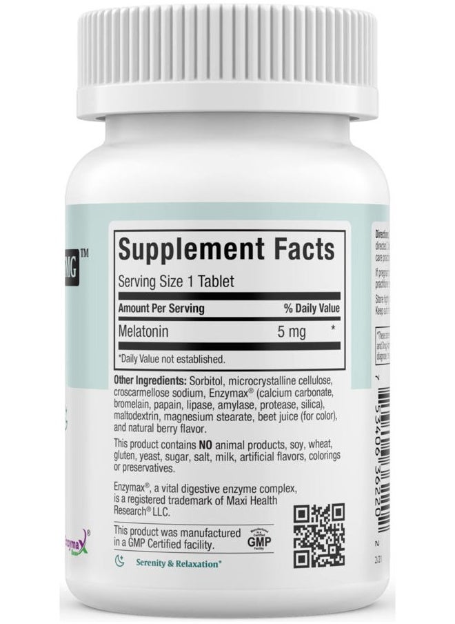 Extra-Strength Mel-O-Chew 5 MG Kosher Chewable Melatonin, Berry Flavor (200 Count (Pack of 1))