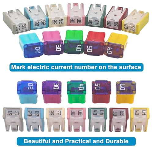 Easily 34 pcs Automotive MCASE Compatible Mini Box Shaped Cartridge Fuse Kit for Foreign and Domestic Cars, Trucks, and SUVs - Image 4