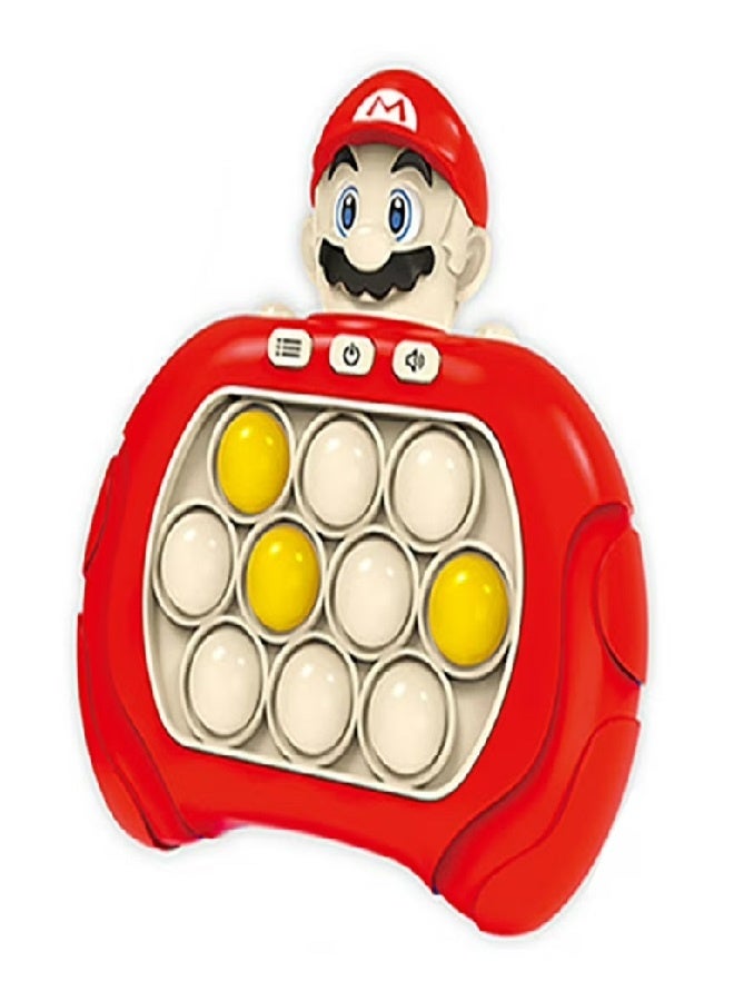 Nintendo Quick Push Bubbles Game Console Mario , Pop It Toy Electronic Fidget Toys, Popit Electronic Toy, Pop It Console, Quick Push Bubble Game, Speed Push Game Fidget Toys For Kids And Adults