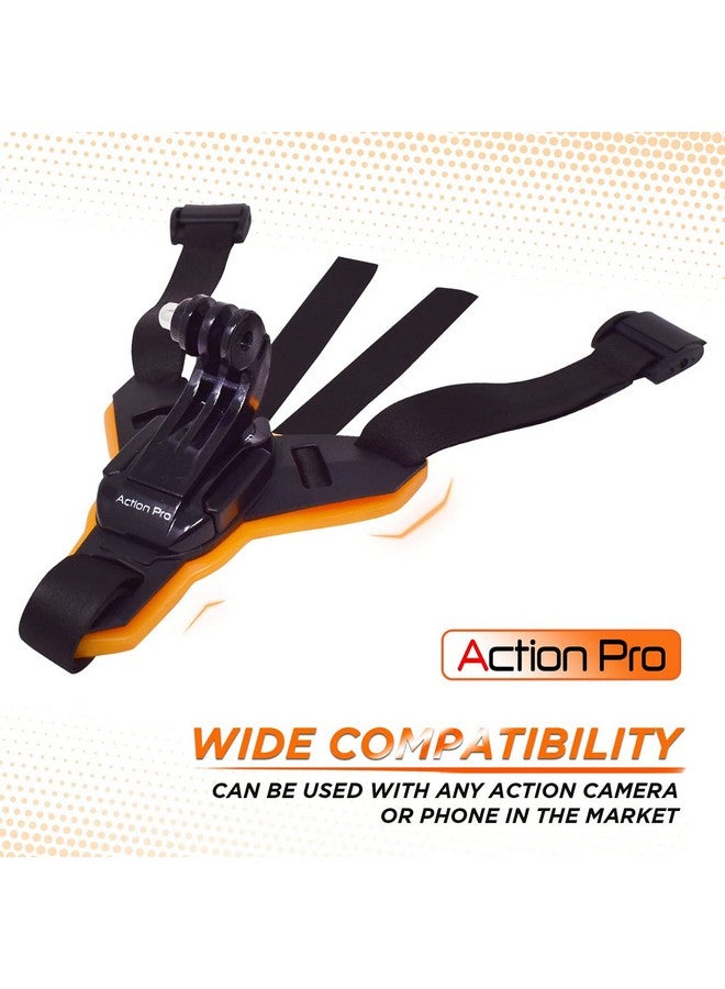 Action Pro Pro Helmet Chin Mount Strap Compatible With Gopro 12 11 10 9 8 7 6 5 4 Insta 360 Sjcam Dji Osmo Action Cameras And Mobiles - Image 2