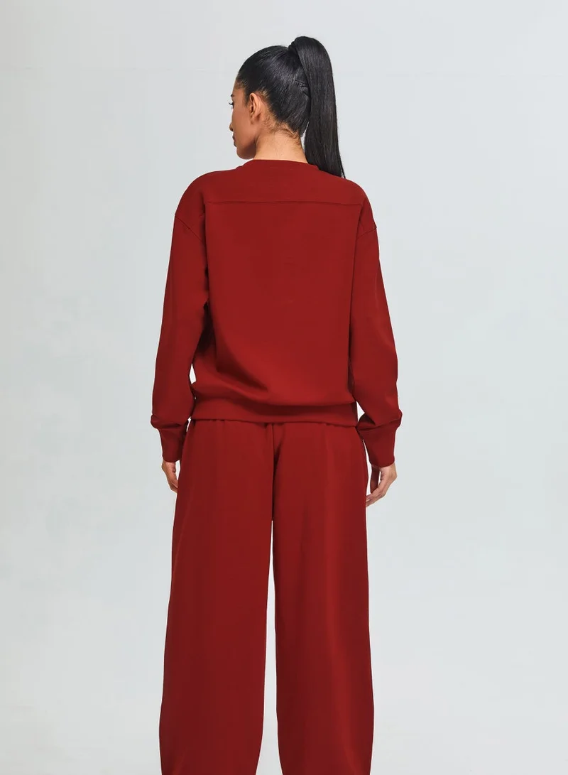 Kawn.yoga Crimson Red Light Sweatshirt for Women | Best Price UAE
