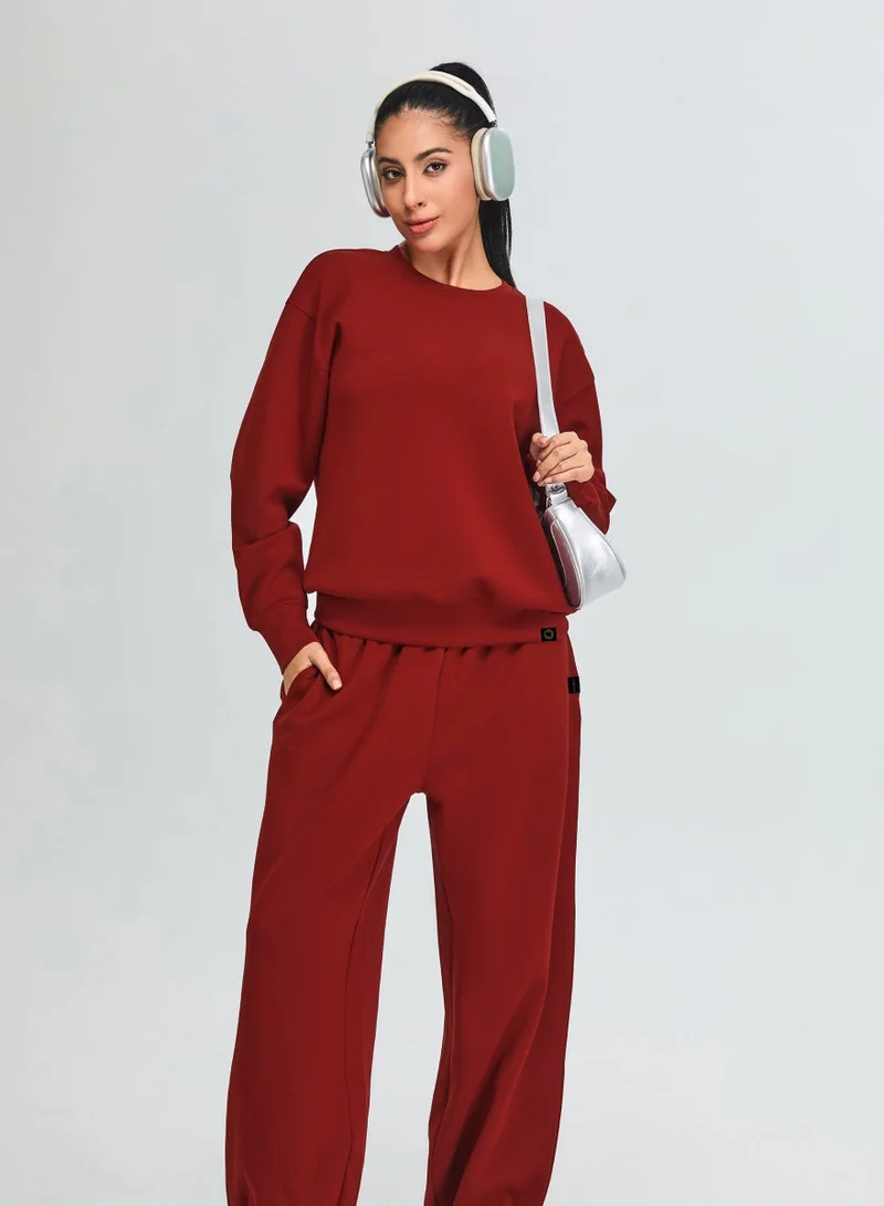 Kawn.yoga Crimson Red Light Sweatshirt for Women | Best Price UAE
