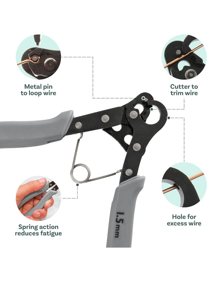 Ru syanl One Step Looper – Create and Trim Consistent 1.5 mm Loops for Jewelry, Use With 18-26g Craft Wire - Image 5
