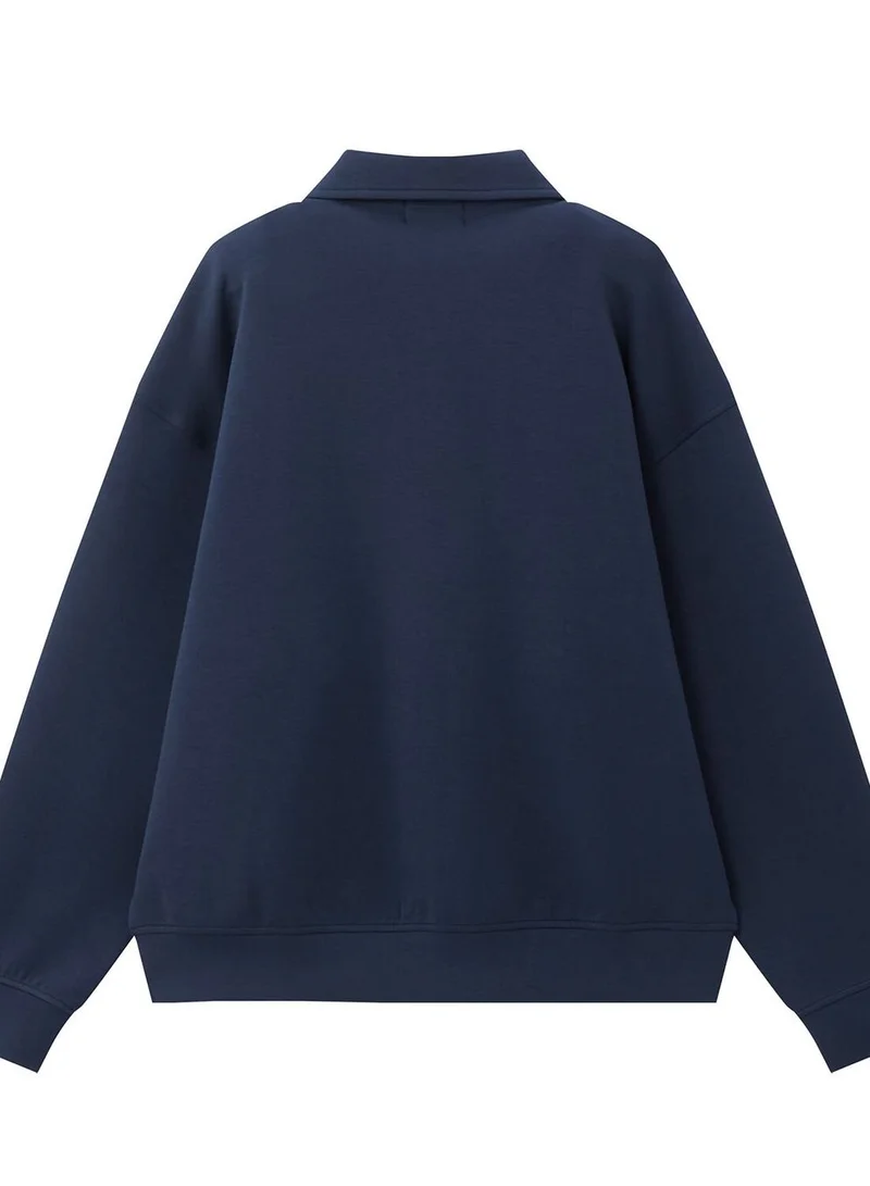 GIORDANO Men's Relaxed Fit Full-Zip Interlock Knit Jacket