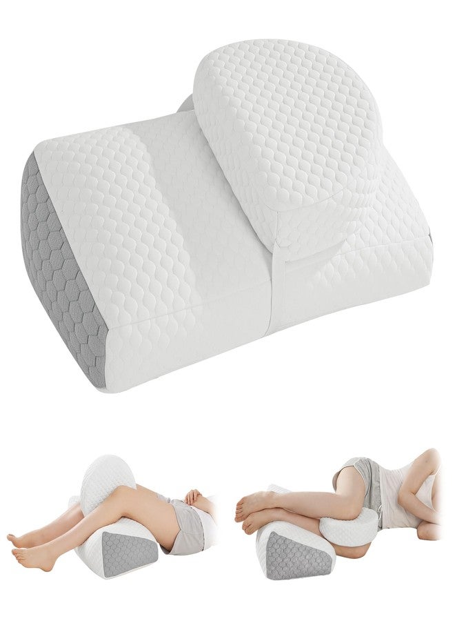 ROYALAY Adjustable Pillow for Sciatica Relief Sleeping, Memory Foam Leg Pillow for Hip Pain While Sleeping, Sciatica Pain Relief Devices for Back Knees - Image 1
