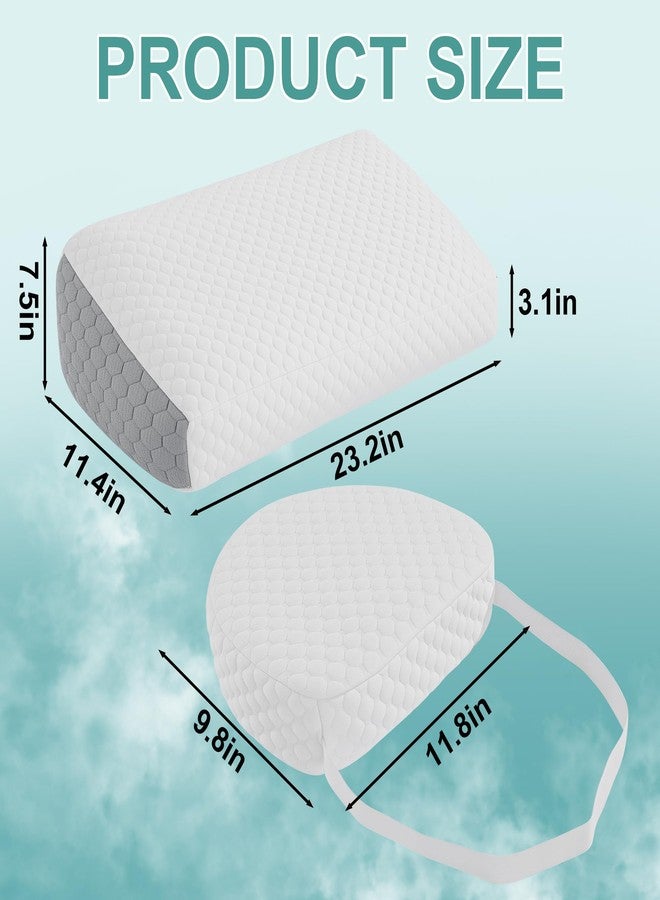 ROYALAY Adjustable Pillow for Sciatica Relief Sleeping, Memory Foam Leg Pillow for Hip Pain While Sleeping, Sciatica Pain Relief Devices for Back Knees - Image 2