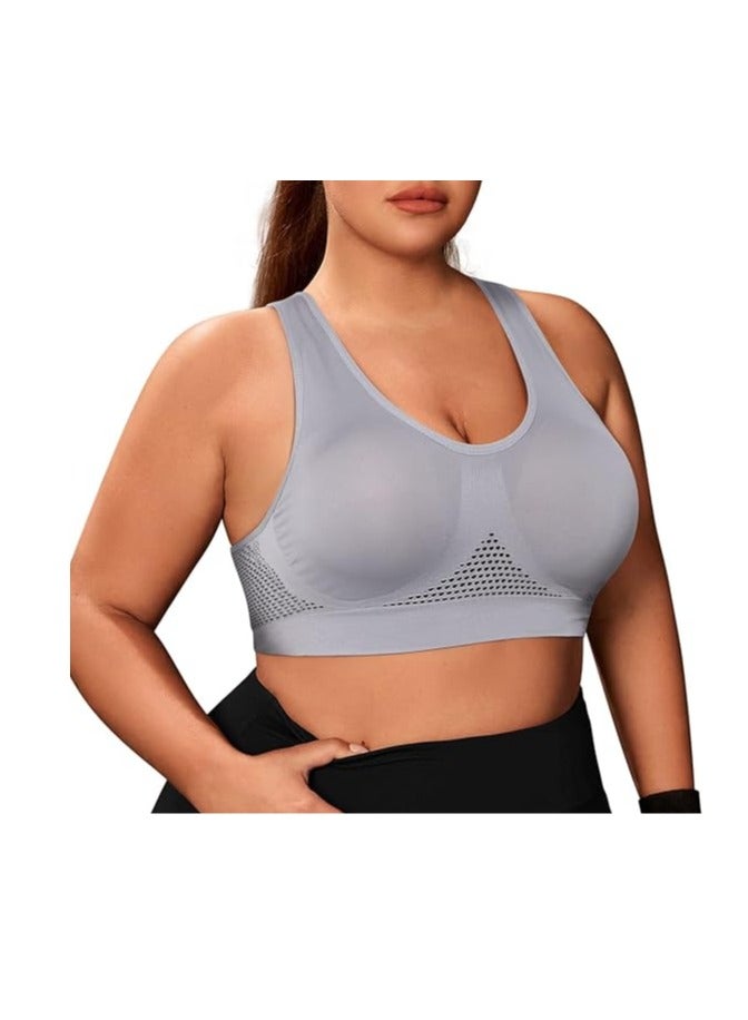 Women Sports Bra Comfortable Sleep Bras No Underwire Seamless Workout Yoga Bra of 3 Pack - Image 2