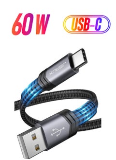 JSAUX Premium CC0008 3 Ampere 60 WATT 1 Meter Type-C Super Fast Charging and Data Transfer Cable / iPhone 15 series compatible  - Image 1
