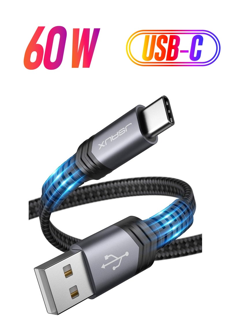 JSAUX - Premium CC0008 3 Ampere 60 WATT 1 Meter Type-C Super Fast Charging and Data Transfer Cable / iPhone 15 series compatible - Image 1