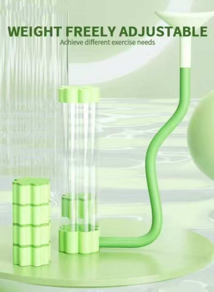 كابتن تيك Breathing Exercise Device for Lungs, Dumbbell Breathing Trainer, Abdominal Muscle Trainer, Deep Breathing Trainer for Lung Capacity Exercise, Facial Muscle Natural Lung Trainer (100g, Green) - Image 5