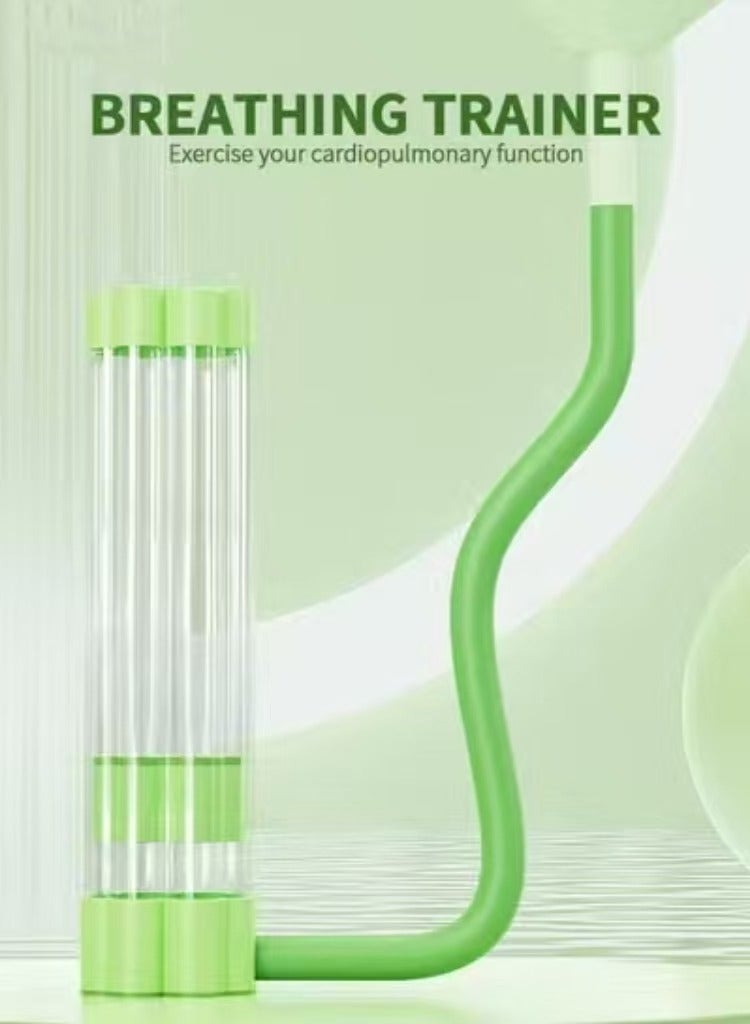 كابتن تيك Breathing Exercise Device for Lungs, Dumbbell Breathing Trainer, Abdominal Muscle Trainer, Deep Breathing Trainer for Lung Capacity Exercise, Facial Muscle Natural Lung Trainer (100g, Green) - Image 2