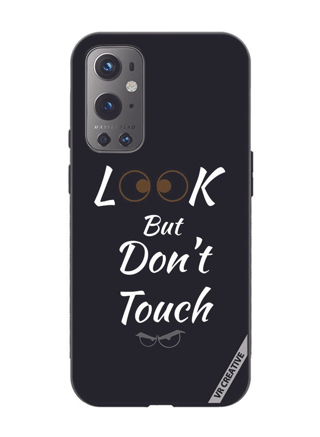 VR CREATIVE Protective Case Cover For OnePlus 9 Pro Look But Don't Touch Design Multicolour - Image 1