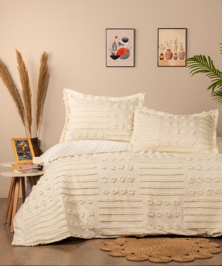 Dahab Boho Capitoné cover Set – 3 Pieces