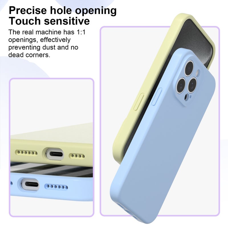 HuHa Case Cover For iPhone 11 Pro Precise Hole Liquid Silicone Jelly Color Full Coverage Phone Case(Willow Green) - Image 3