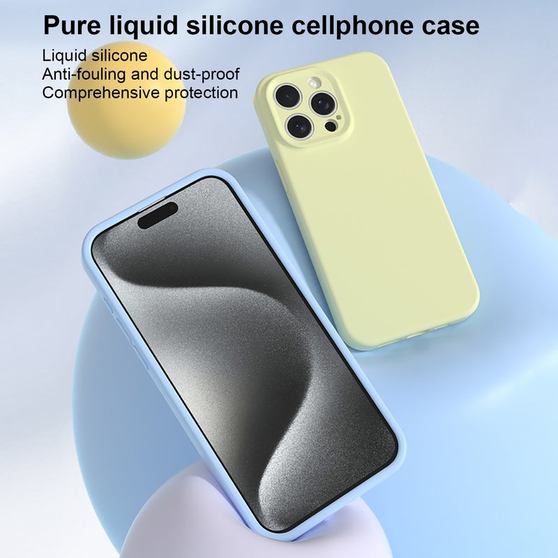 HuHa Case Cover For iPhone 11 Pro Precise Hole Liquid Silicone Jelly Color Full Coverage Phone Case(Willow Green) - Image 2