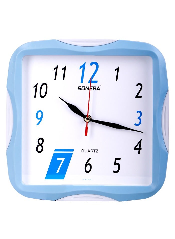 Sonera Wall Clock -9751-Analog -Quartz - Baby Blue - Image 1