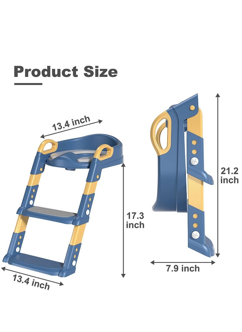 مقعد المرحاض المحمول والمريح للأطفال مع سلم قابل للضبط، مقعد التدريب على النونية للأطفال مع أربطة بالأربطة مقعد المرحاض الآمن المريح مع واقي الرشاش (أزرق) - pzsku/Z1FC5FFE2C79D6C738A26Z/45/_/1692345301/92bd427f-6bd3-444f-bb15-435161c43a42