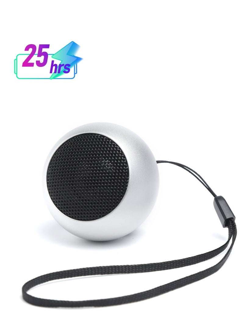Generic - Mini wireless speaker HD sound quality Silver - Image 1