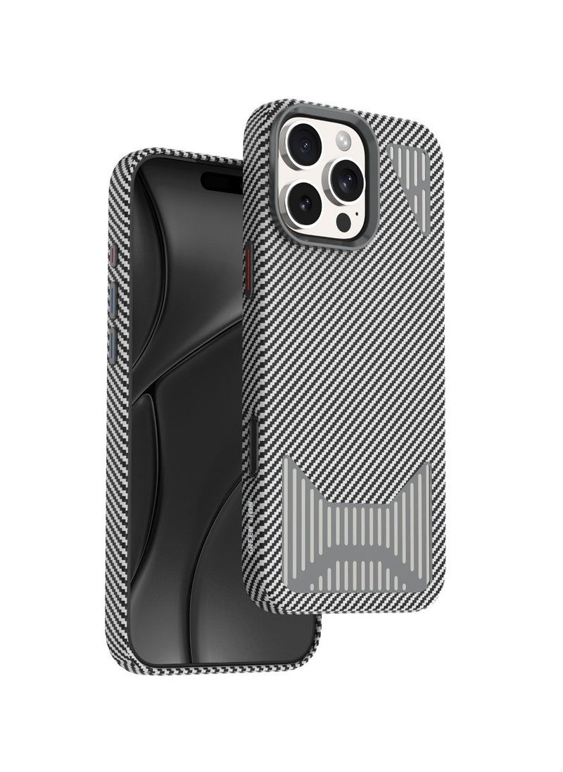 GREEN LION - iPhone 16 Pro MagSafe Case Metalshield Cover / Metal Camera Ring and Buttons / Camera Protection / Drop Protection / Raised Edges / Anti Scratch / 3 in 1 Design / Charge Wirelessly in a Snap - Grey - Image 1