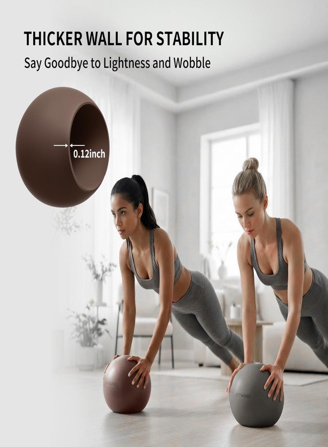 FITMIND Pilates Ball 8 inch, Small Yoga Ball Extra Thick, Mini Pilates Ball with Pump, Non-Slip Surface Small Exercise Ball for Physical Therapy, Stretching, Strength & Core Training - Image 2