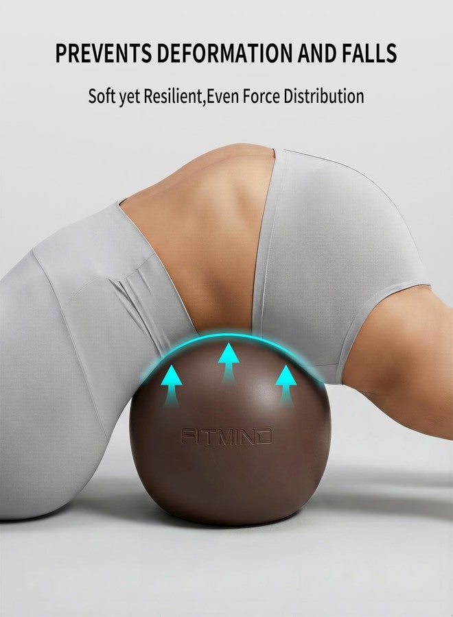 FITMIND Pilates Ball 8 inch, Small Yoga Ball Extra Thick, Mini Pilates Ball with Pump, Non-Slip Surface Small Exercise Ball for Physical Therapy, Stretching, Strength & Core Training - Image 5