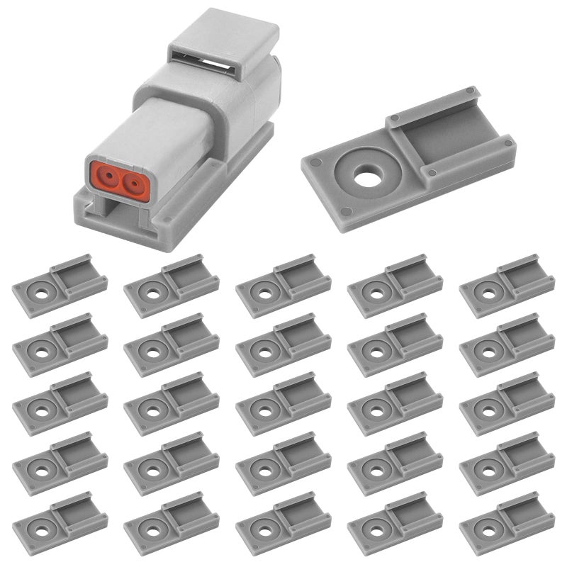 OXDFK 25 Pcs Deutsch Connector Tool Deutsch Connectors Accessories Kit Compatible with Deutsch DTM DTP DT DTHD Series Size 234612 Pin Connector Mounting Clip with Vehicle Connector Accessories - Image 3