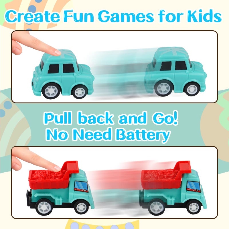 ISTOOLL 12PCS Pre Filled Easter Eggs Car Gifts for Kids with Pull-Back Cars Easter Basket Stuffers Easter Eggs Hunt Easter Party Favor Prize Classroom Rewards Toys for Boys Girls Teens - Image 3