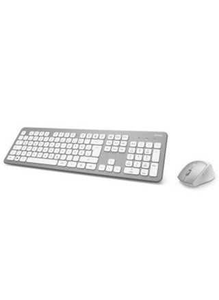 Hama Radio Keyboard and mouse set , QWERTZ Silver, White - pzsku/Z1FC658312BF28A4C51AAZ/45/_/1705753106/f224a2d0-0e38-4f2d-8756-9958ca153f35